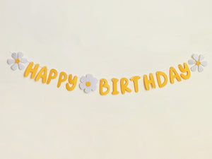 Happy Birthday Banner [Daisy]