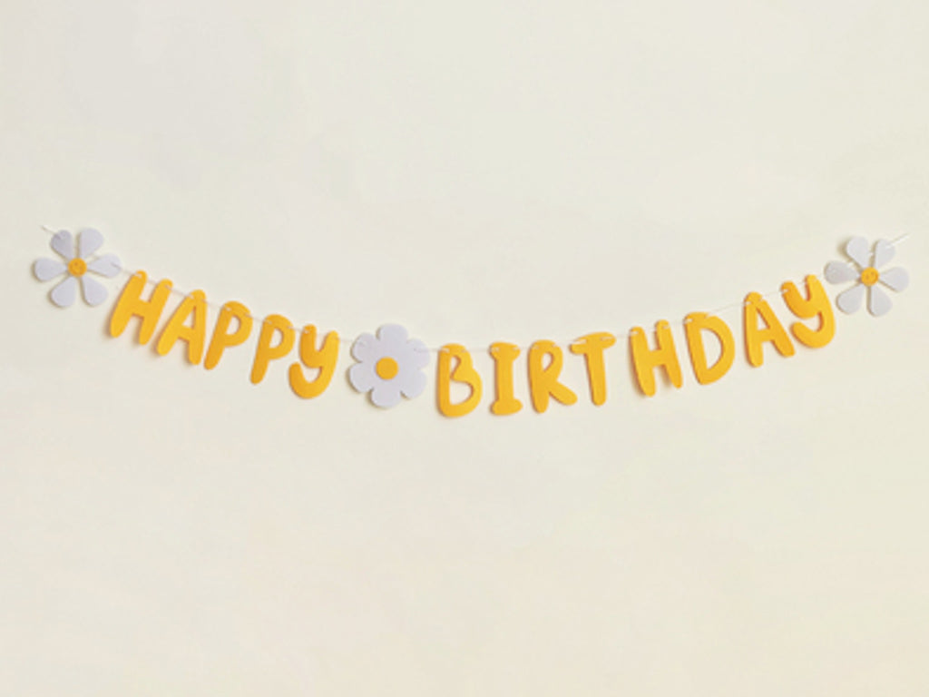 Happy Birthday Banner [Daisy]